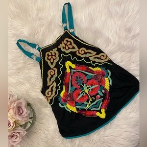 Embroidered Free People top